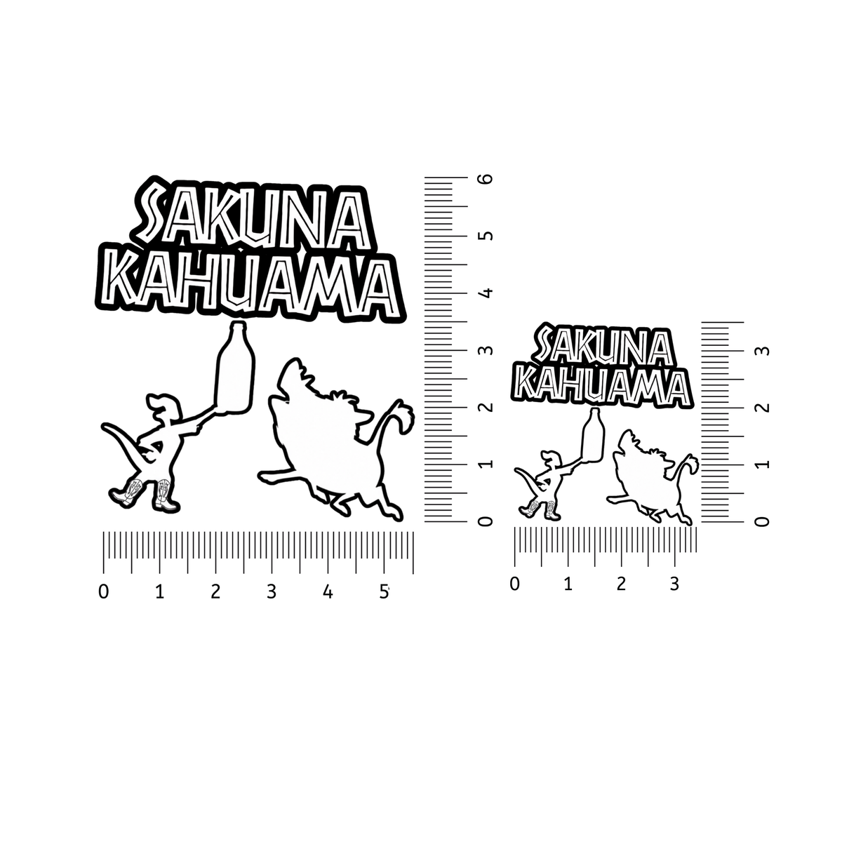 UV 2 Sticker Pack – Large & Small Matching Set