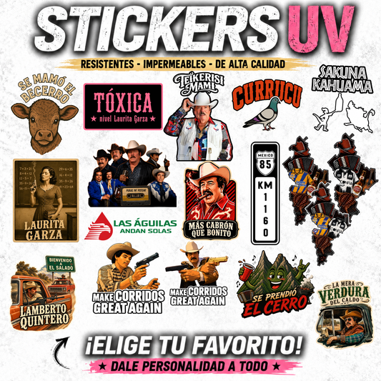 UV 2 Sticker Pack – Large & Small Matching Set